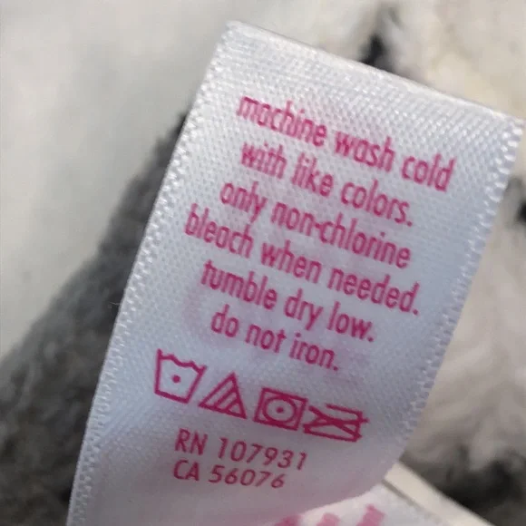 Justice Cozy Polar Bear Hooded Blanket Gray & White Polar Bear print with arms - Picture 8 of 8